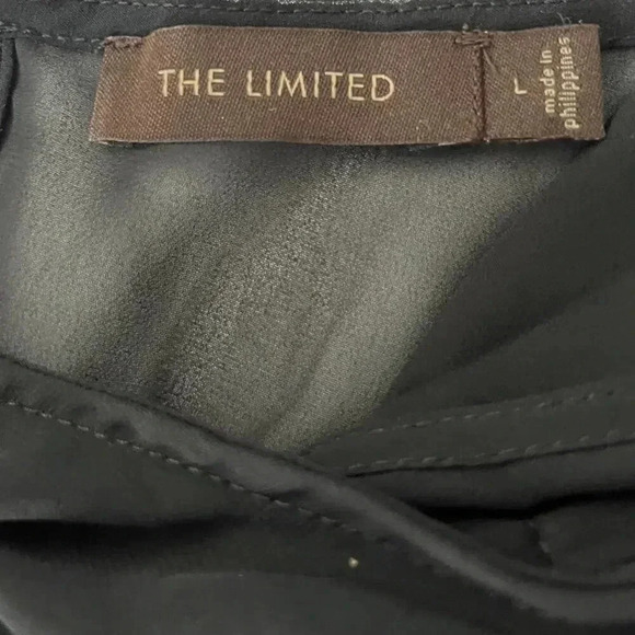 Whimsigoth Black Lace Cocktail Dress‎ One Shoulder Rosette The Limited L - Picture 15 of 16